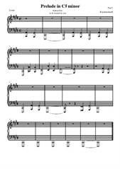 Prelude in C Sharp Minor – Short Version